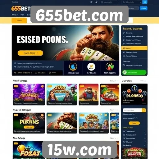 Interface do usuário do site 655bet.com